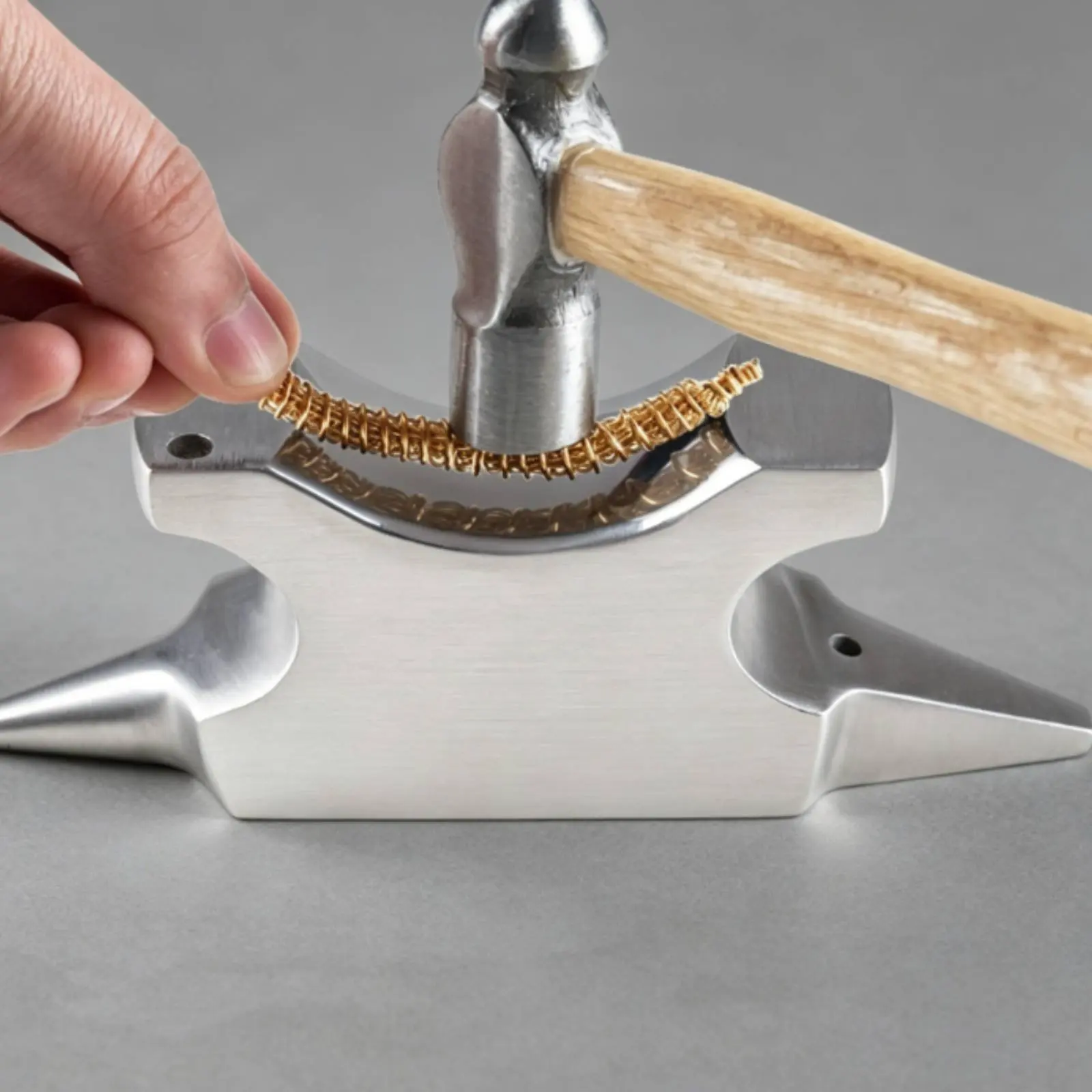 Stainless Steel Jewelry Anvil Bench Block Horn Anvil Ring Straightening Shaping Tool For Jewelry DIY Craft Making Repair