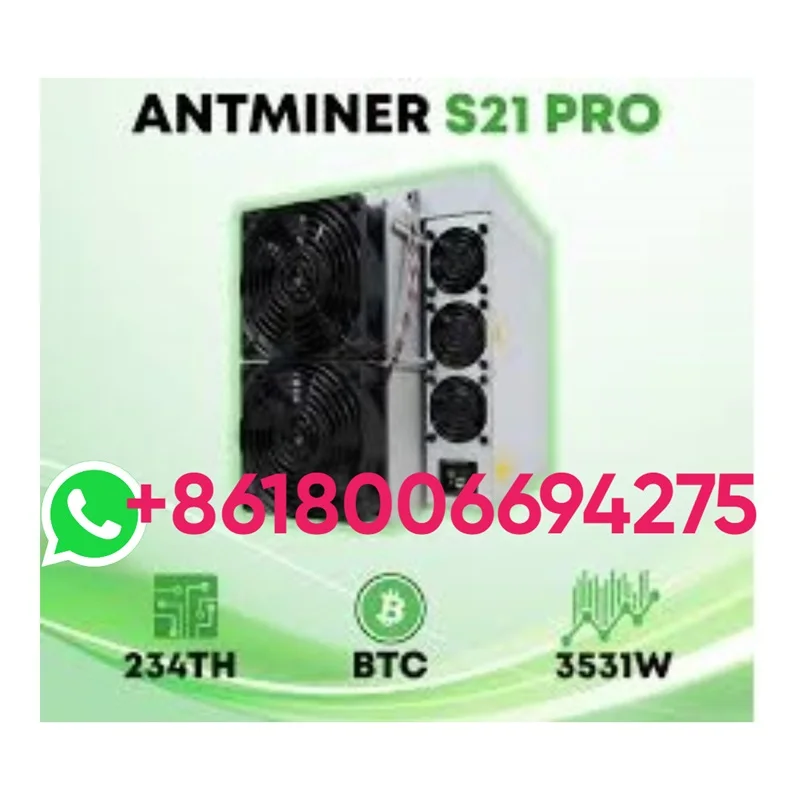 

B. DISCOUNT Bitmain Antminer S21 Pro 234 TH/s 3510 W/h (Bitcoin Miner) With PSU
