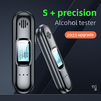 2023 New Alcohol Tester Portable Professional Alcohol Tester Breathalyzer Rechargeable Digital Display Breathalyzer Analyzer