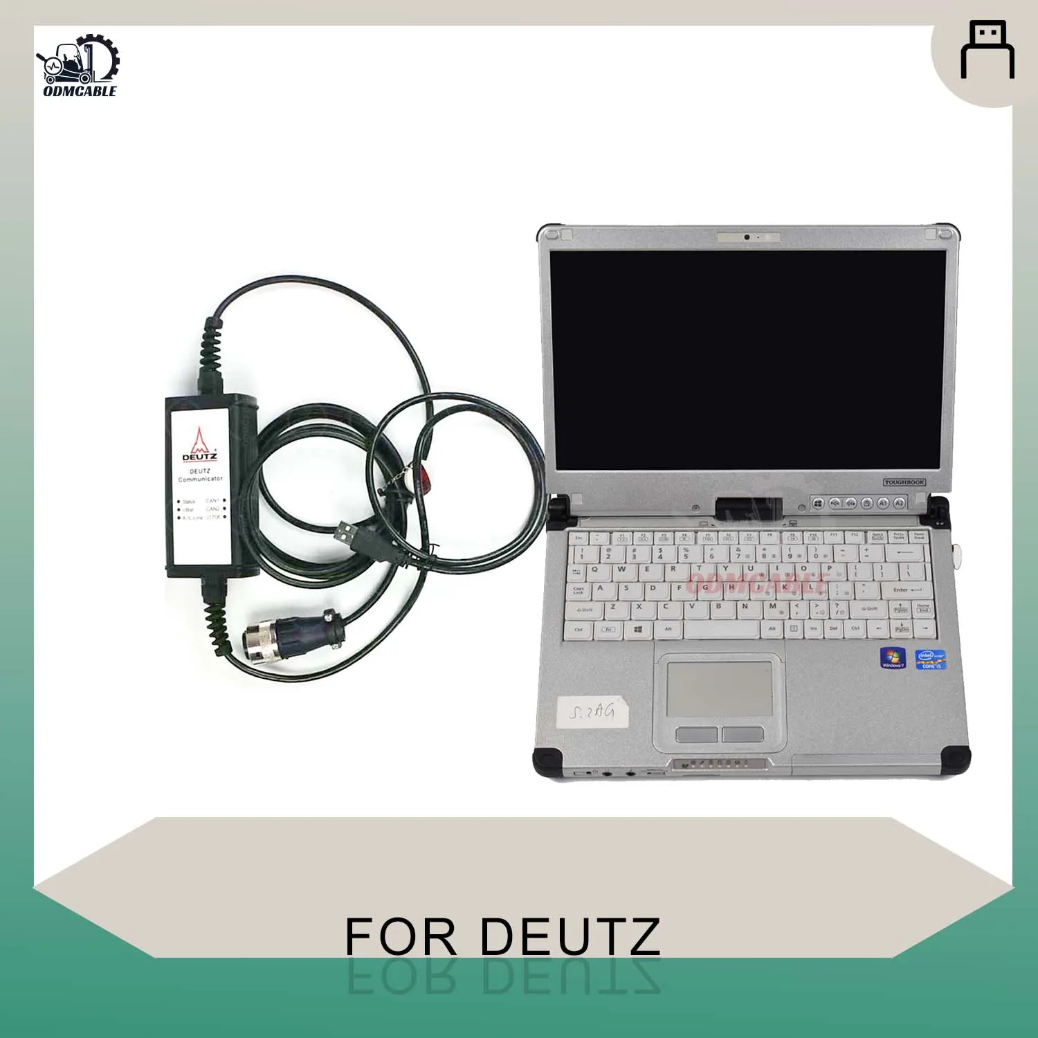 full set for serdia 2010 diagnostic and programming tool for deutz controllers decom diagnostic kit scanner + cfc2 laptop