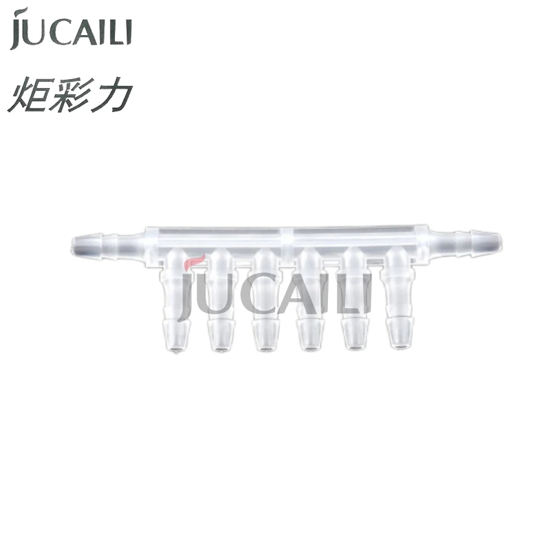 

Jucaili 5PC Inkjet Printers Spare Parts Ink Tube Connector 4 6 8 Way Hose Ink Pipi Connector DTF Printer White Ink