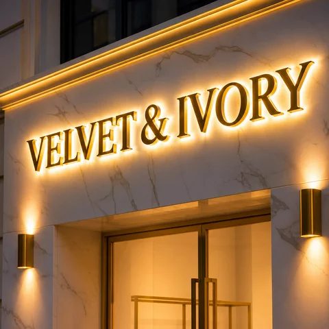 Custom 3D Backlit Channel Letters Sign  Illuminated Metal Business Logo Outdoor/Indoor LED Signage for Storefront Office Wall