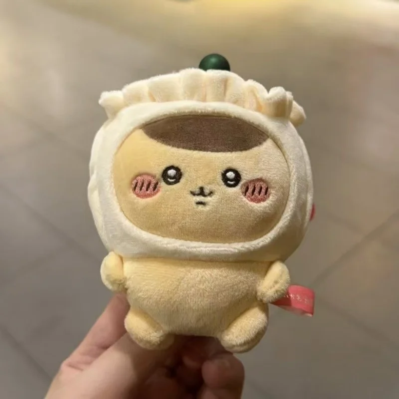 Kawai jiyi Yum Cha Series Plush Keychain Cute Usagi Hachiware jiyi Dim Sum Style Kawaii Doll Hong Kong Tea Gift Pendant