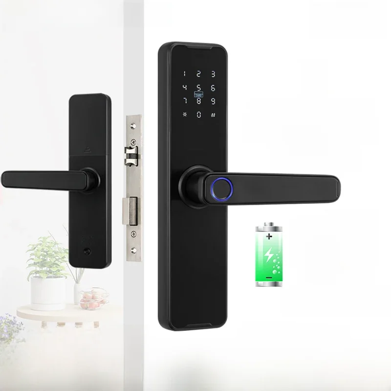 RAYKUBE Biometrisch vingerafdrukdeurslot K7 Pro+ Smart Lock Tuya-app Ontgrendeling op afstand Keyless Lock Elektronisch deurslot - afbeelding 2