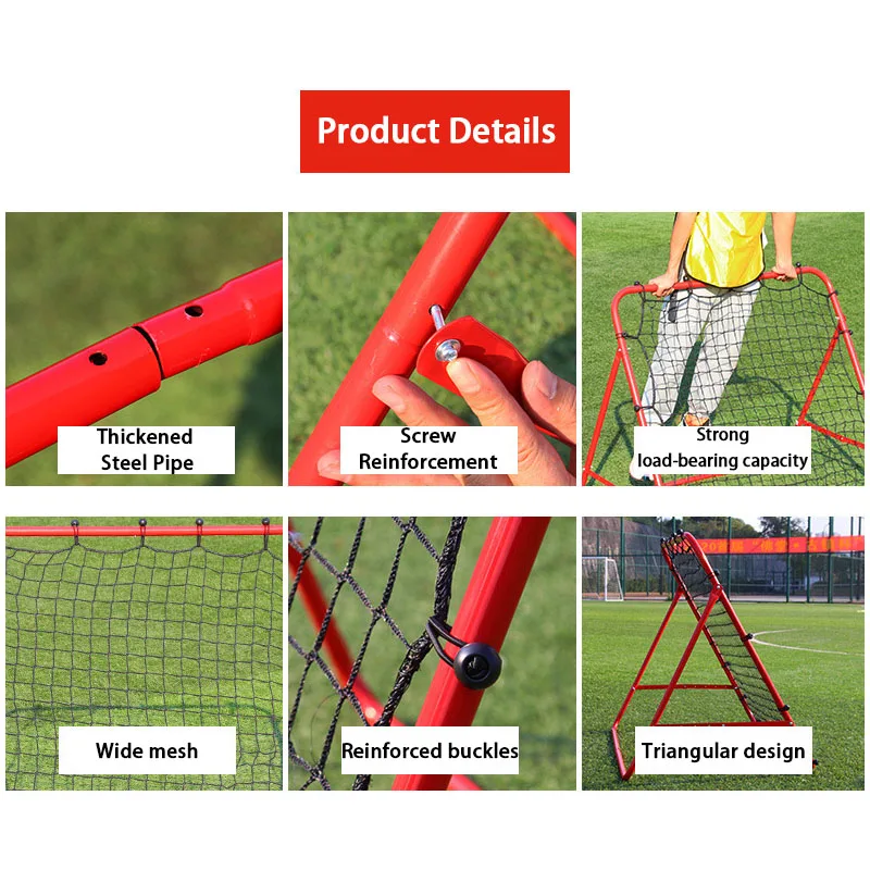 شبكة كرة قدم قابلة للطي ومتينة مع أنبوب سميك ومجموعة متنوعة من الحبال للأطفال والمراهقين في الفناء الخلفي لممارسة كرة القدم