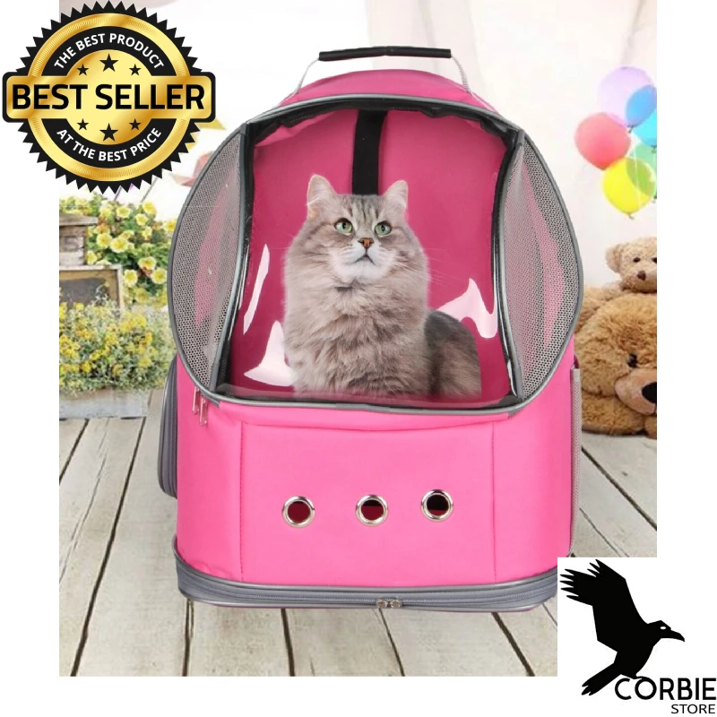 Pink Cat And Dog Carrying Bag UFO Tropheus bag High Quality