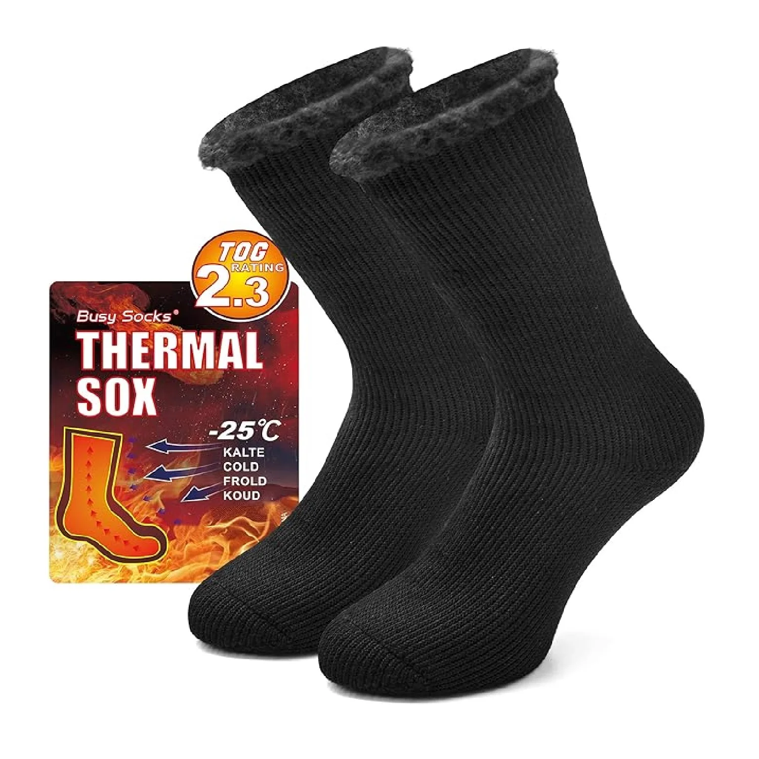 Socks Winter Warm Thermal Socks for Men Women Extra Thick Insulated Heated Crew Boot Socks for Extreme Cold Weather