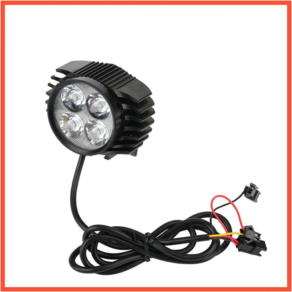 AliExpress Headlight For Kugoo M4 Pro Electric Scooter Bicycle 12-80V 2 In 1 Horn and Lights Night Safety Warn