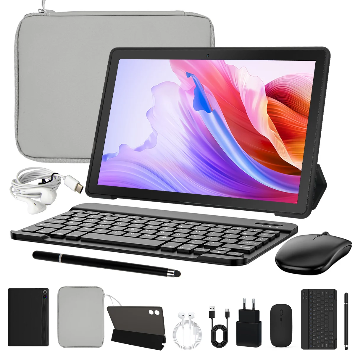 10.1 Inch Android 15 Tablet PC 24GB RAM 64GB ROM Octa Core Tablet with Widevine L1 WiFi Tablet for Students Back to School UK Stock image 3