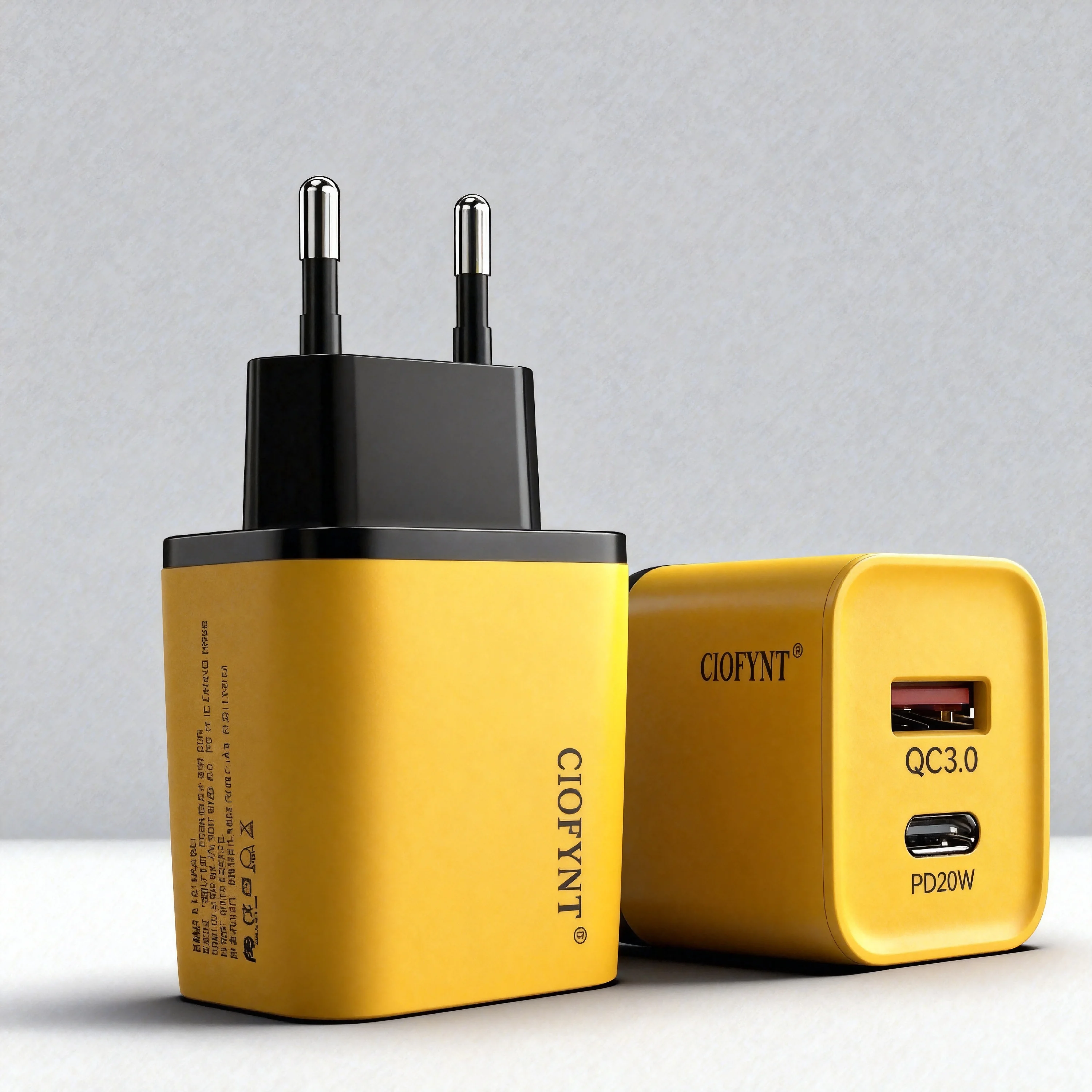 ciofynt-20w-gan-fast-charger-carregador-de-parede-com-porta-dupla-usb-c-e-usb-a-compatibilidade-universal-para-iphone-samsung-xiaomi-phone