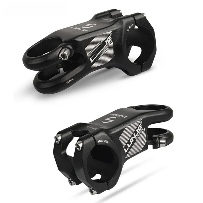 LUNJE 31 8 tige de VTT-15 degrés en alliage d'aluminium forgé tige ultralégère tige de cyclisme Riser Table accessoires de vélo