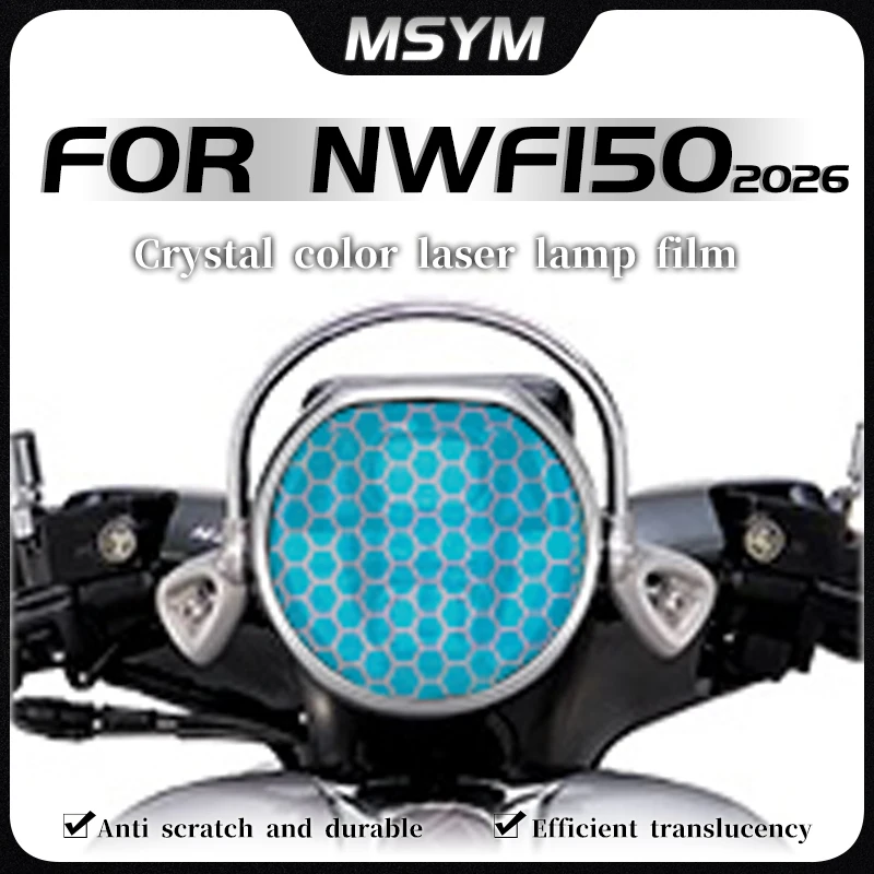 

For HONDA NWF150 Nwf150 nwf150 2026 Honeycomb laser film headlight film taillight film transparent protective film accessories