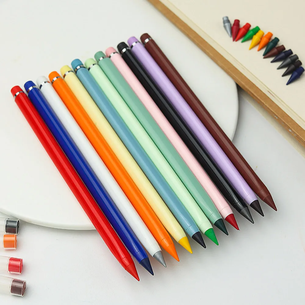 12 color set + extra pen tip 12 color unlimited color pencil