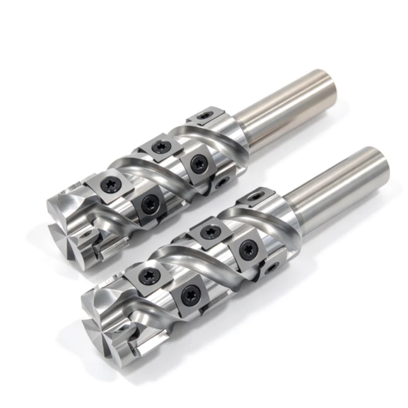 Carbide Insert Recessed Molding Router Bit 16/20 Shank 32mm Cutting Diameter Wood Trimming Milling Cutter for Woodworking