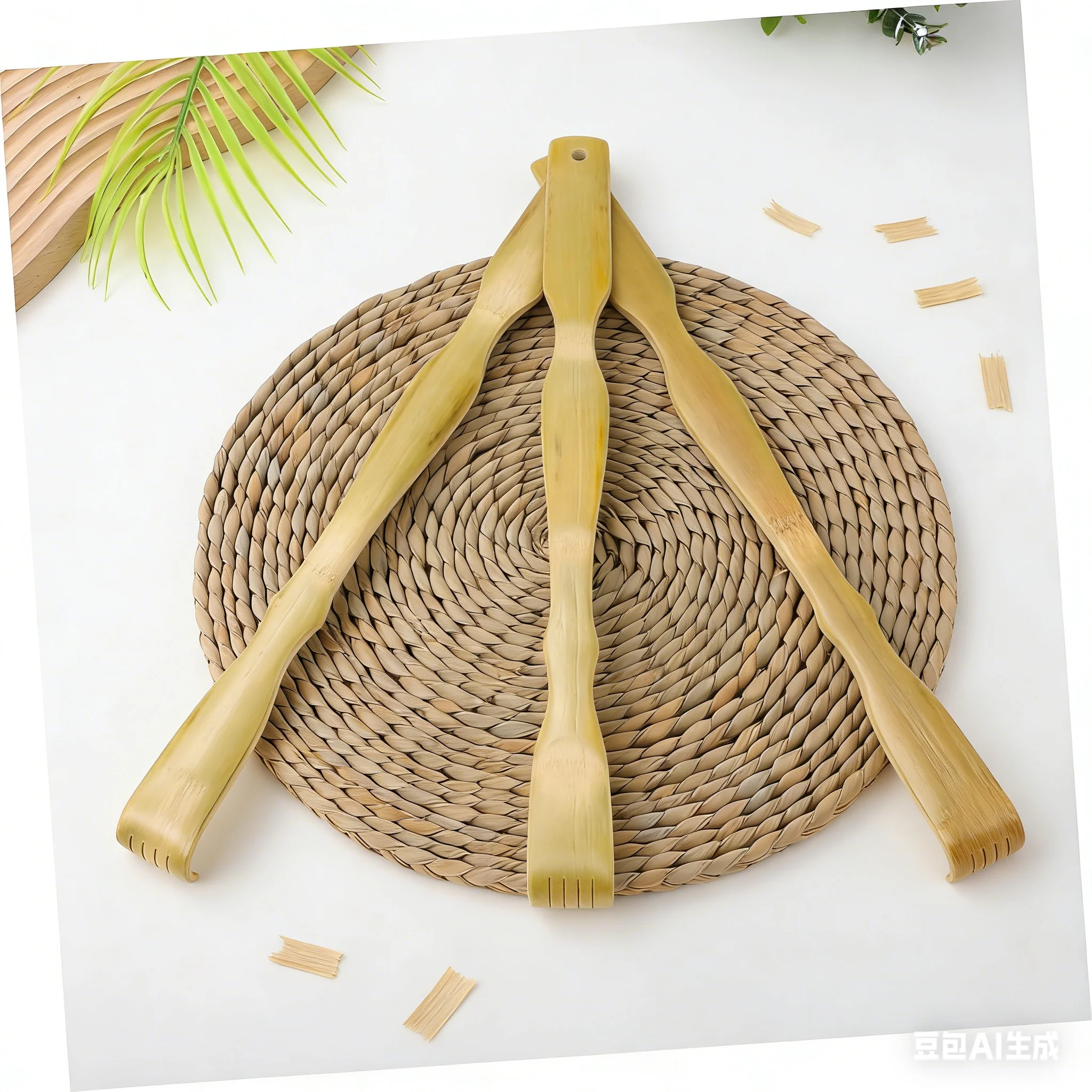 ที่เกาหลังไม้ไผ่ 3 ชิ้น: เครื่องมือบรรเทาอาการคันด้ามยาว เหมาะสำหรับใช้ในบ้านและการเดินทาง