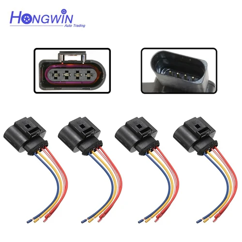 4 unids/set bobina de encendido mapa conector arnés enchufe de cableado para Audi A3 A4 A5 TT VW Passat Jetta Golf 1J 0973724 2011340   1J 0998724
