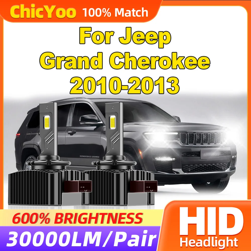 

120W Xenon Lights 30000LM LED Headlights 12V 6000K White HID Xenon Headlamps For Jeep Grand Cherokee 2010 2011 2012 2013