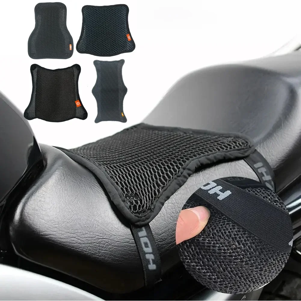 AliExpress Motorcycle Seat Cushion Cover 3D Mesh Protector Insulation Cushion Honeycomb Motorcycle Seat Cover Universal For Electric Bike