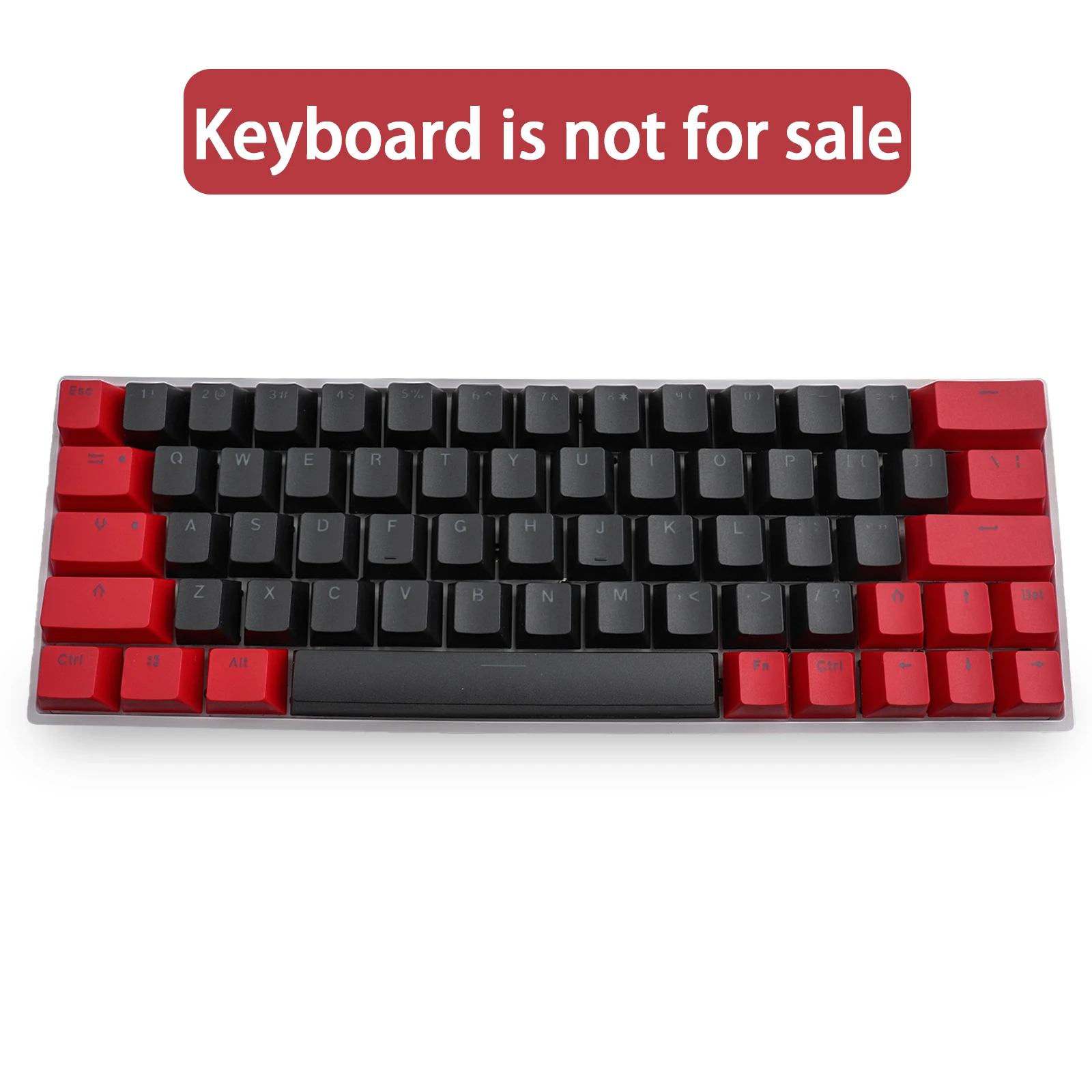 RK 64 82 Keys PBT Material, OEM Height Mechanical Keyboard Keycap Double Backlit Word Printing Transparent