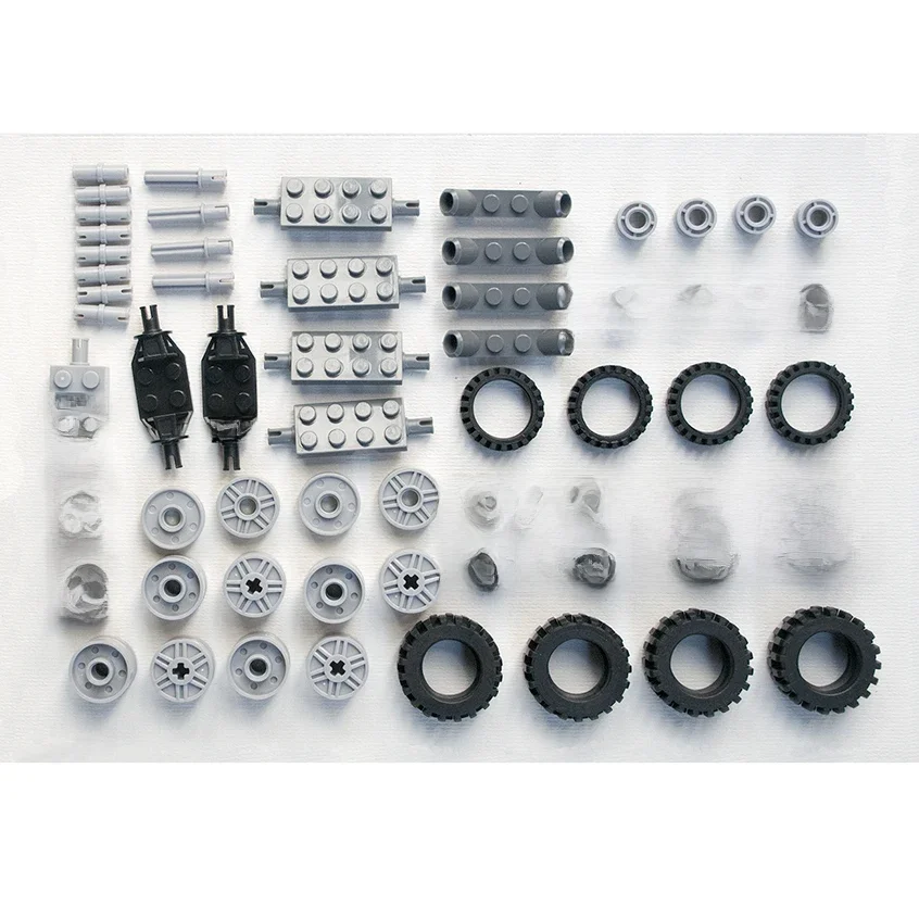 * Rad & felgen Pack 2 * DIY erleuchten block ziegel, die Mit Lego Kompatibel Partikel