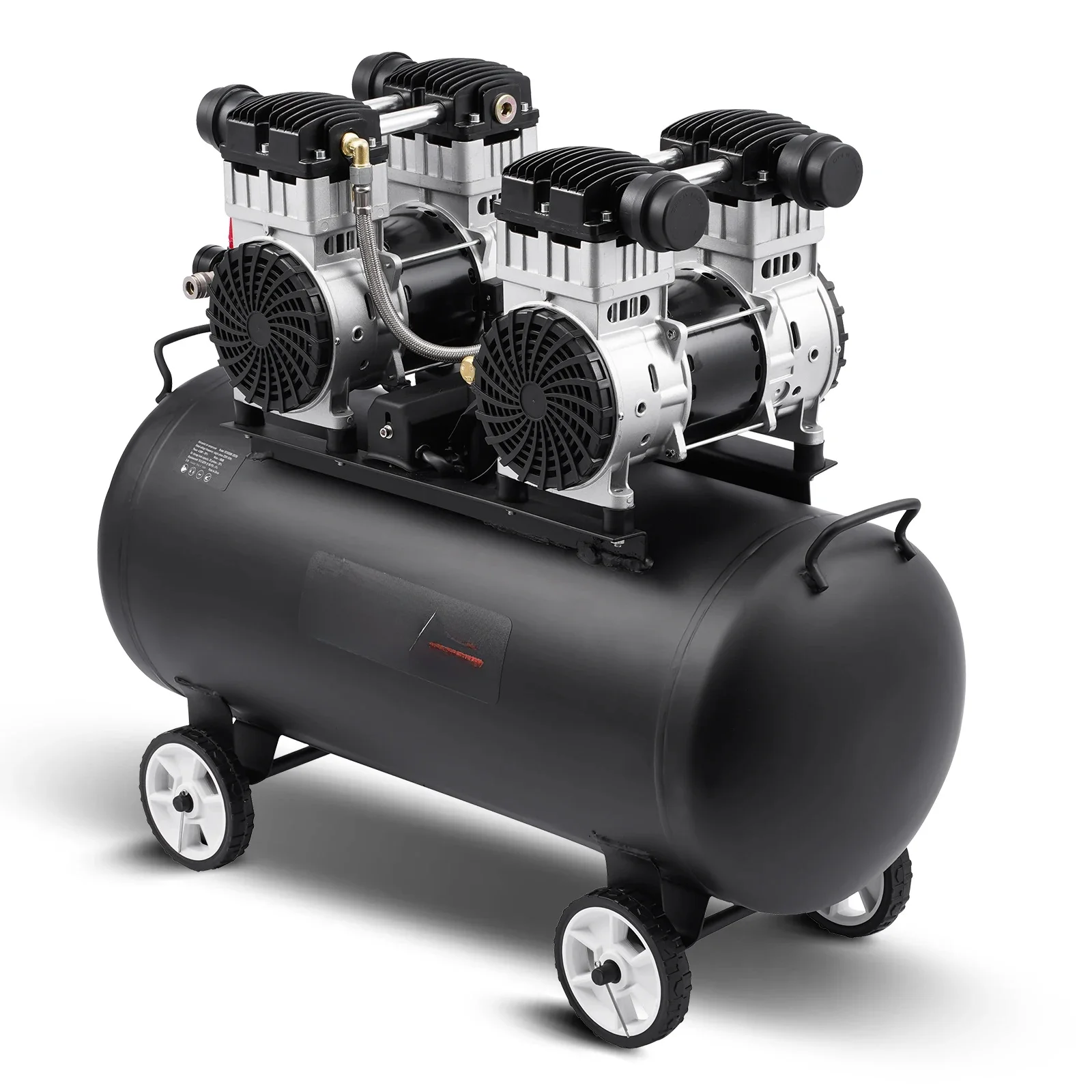 SucceBuy Luchtcompressor 750 W/1450 W/3000 W Olie Gratis Luchtcompressor Stille Draagbare Compressor Pomp voor Auto Reparatie Bandenspanning - afbeelding 2