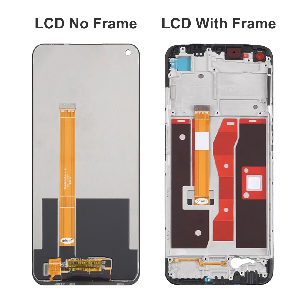 Pantalla táctil LCD de 6,51 "Ori para Oppo A55, 4G, CPH2325, montaje con Marco, reemplazo de pantalla para OPPO A55 5G PEMM00