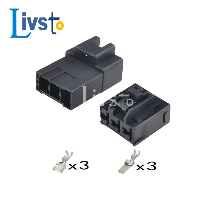 

5/20/50 Sets 3 Pin Male Female 7.8 MM Series High Power Auto Wire Harness Connector 7282-3030 7283-3030