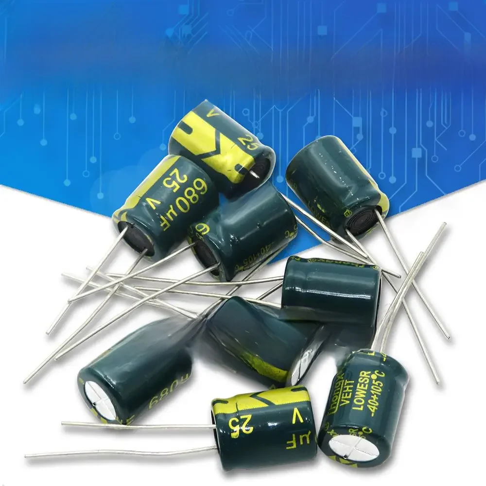 Puzzles en aluminium haut et bas, 6.3V, 10V, 16V, 25V, 35V, 50V, 63V, 80V, 100V, 250V, 400V, 10UF-450 UF, 22UF, 10000UF, 100UF 470UF