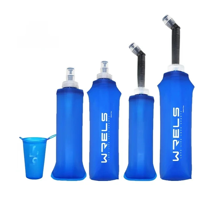 AliExpress WRELS Water Bottle TPU BPA-Free Folding Soft Flask Outdoors Sport Water Bottle Running Camping Cycling Collapsible Water Bottle