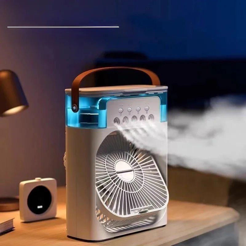 Nouveau 3 en 1 ventilateur climatiseur ménage petit refroidisseur d'air LED veilleuse Portable humidificateur réglage de l'air ventilateur bureau maison ventilateur