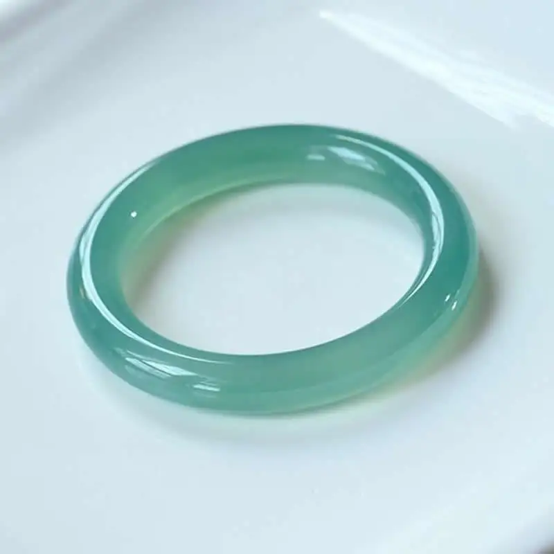 

Natural Green Jadeite Bangle Women Round A Grade Bangle