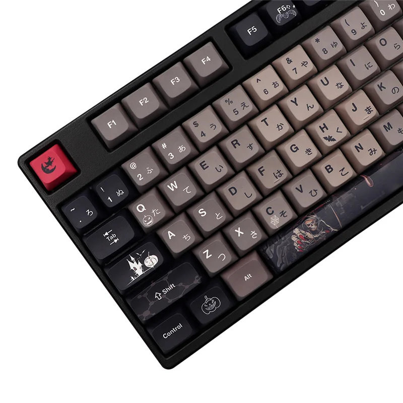 Imagem -04 - Xda Perfil jp Eua Halloween Keycaps Pbt Tintura Sublimação 137 Teclas Cereja mx Interruptor para Teclado Mecânico