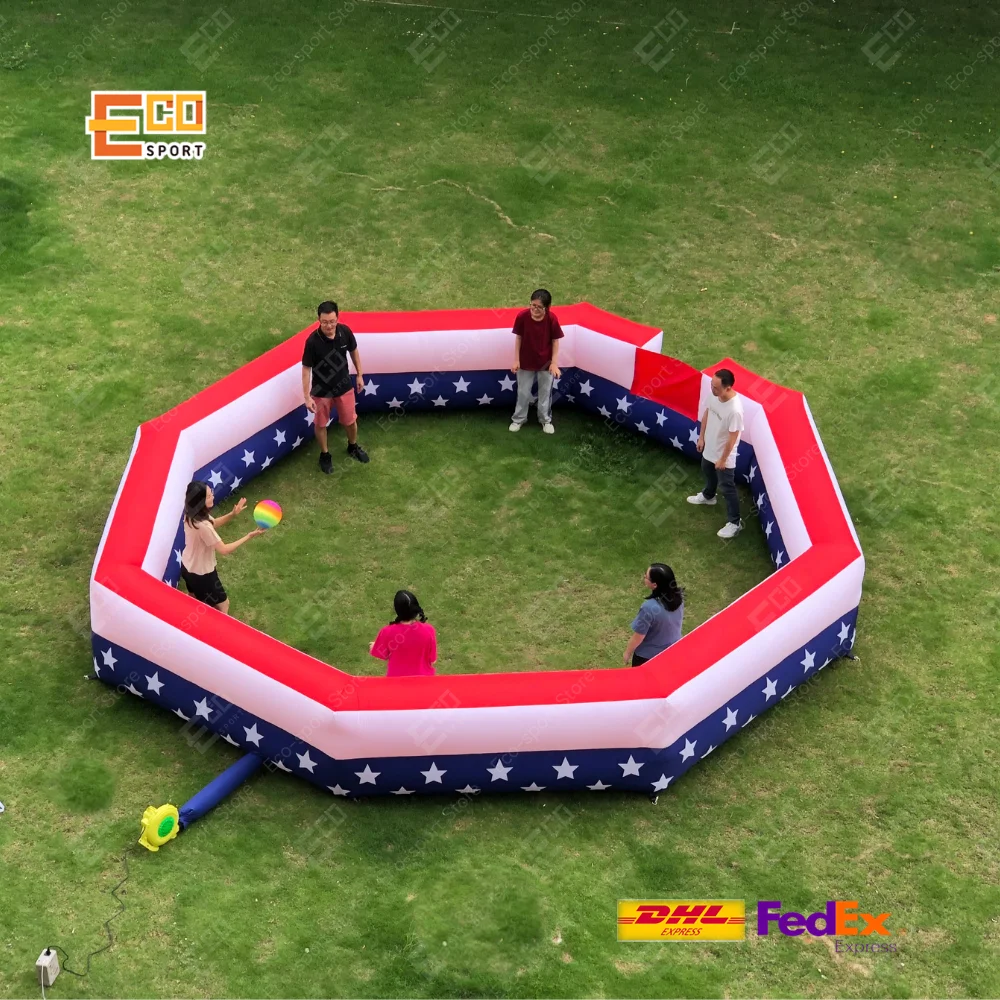 

Direct XL 20-Foot Inflatable Gaga Ball Pit Air Blower Extra Large Gagaball Court Inflates in Under 4 Minutes