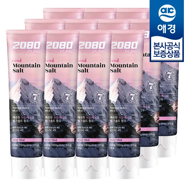 [Akyung] 2080 pure salt toothpaste pink 120g x 12 pieces