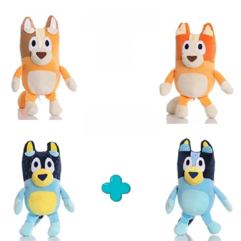 Blueyed Dog Bingo Family Plush Toy, Cartoon Dog, Soft Stuffed Animals Dolls, Aniversário, Presentes