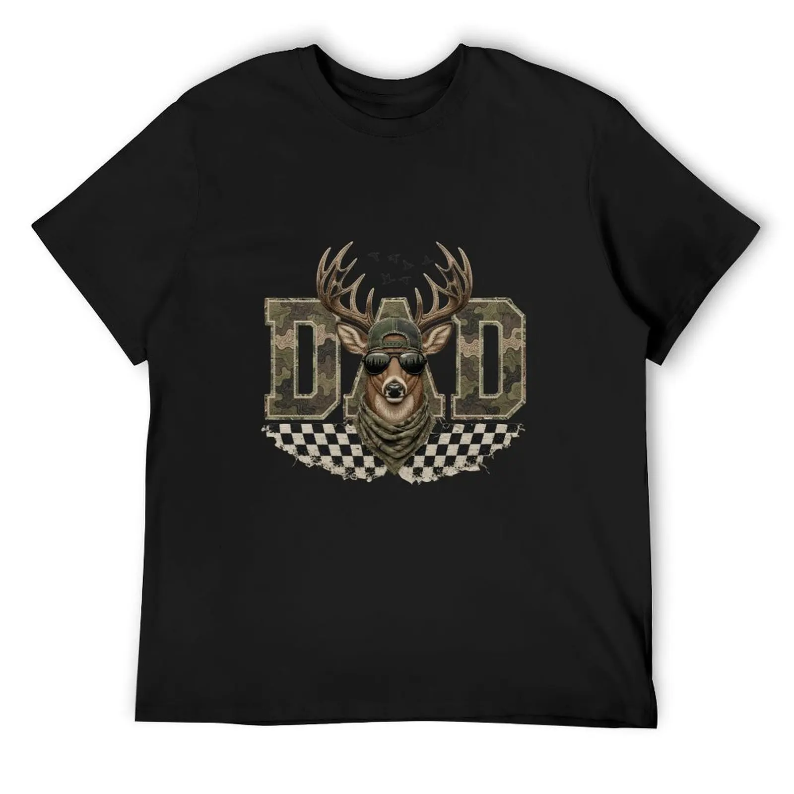 Vintage Countryside Mallard Duck Camo Bow Hunting Black Tee Wildlife Lover Backyard Outdoor Casual Shirt