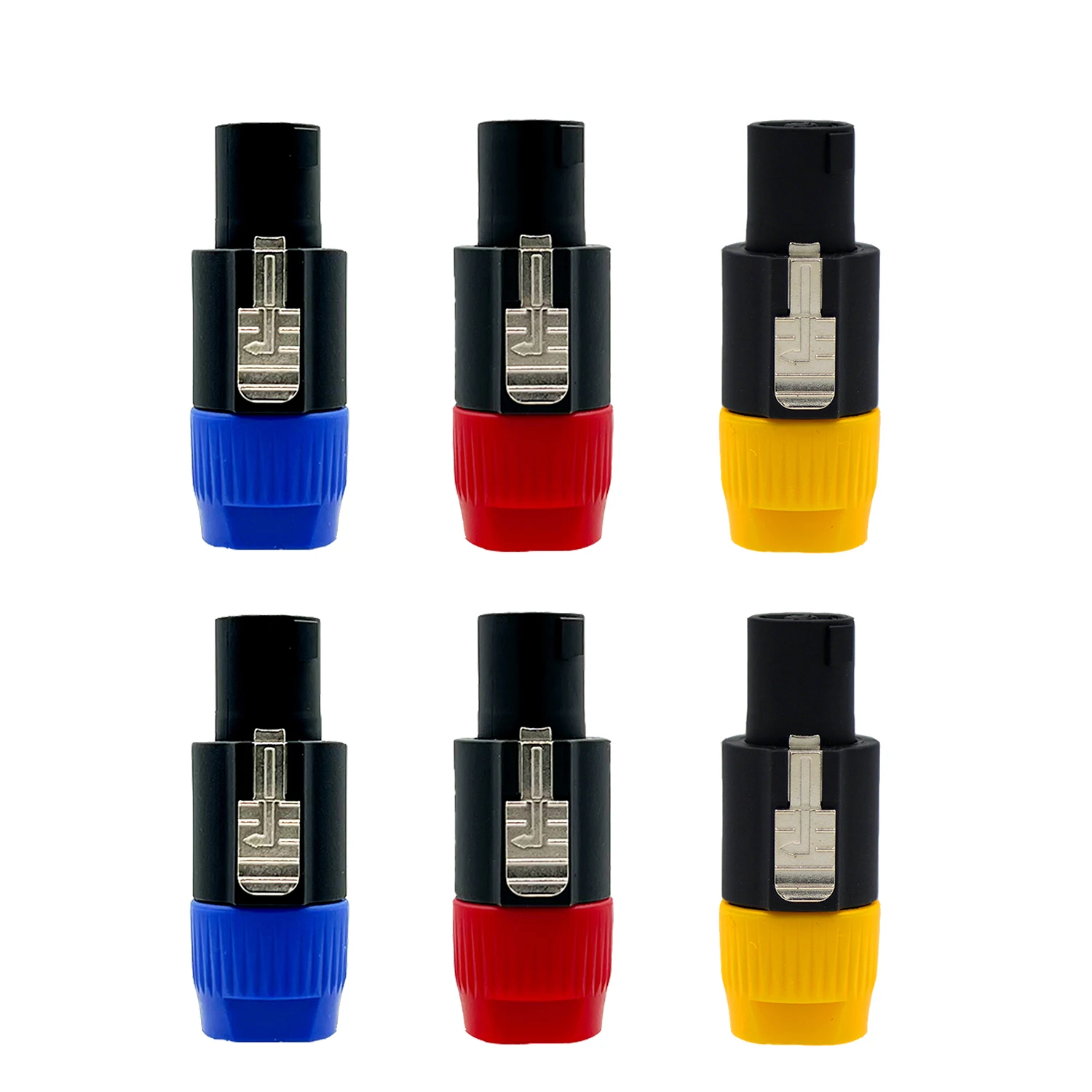 

5 Core Speakon Adapter 6 Pack High Quality Audio Jack Male Audio Pin Speaker Adapter Connector SPKN BRY 6PK