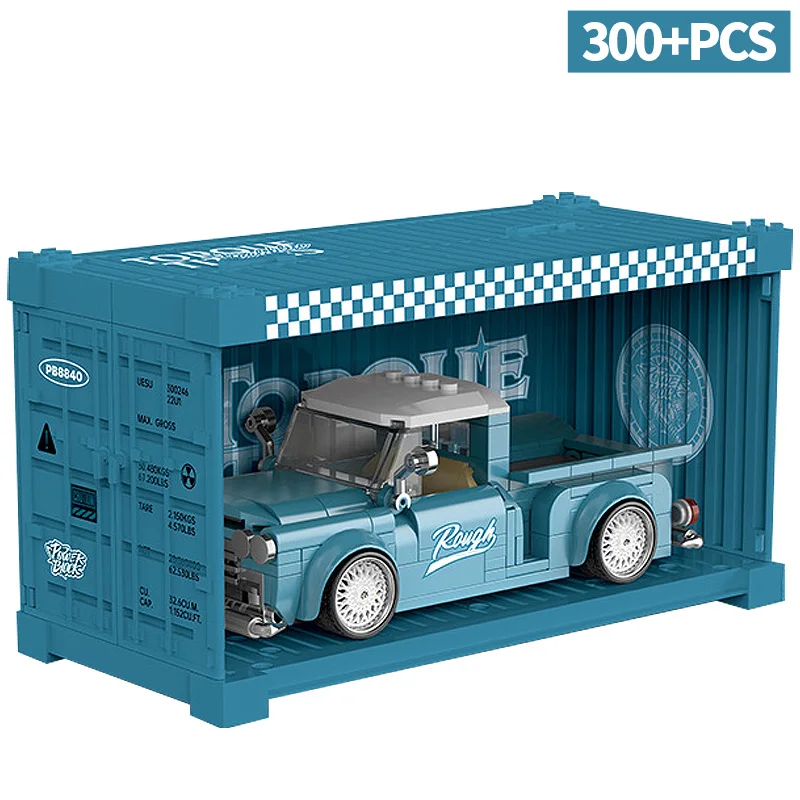 

MOC City Technical Off-road Racing Pickup Truck Car Model Building Blocks Blue Trucks Bricks DIY Toys for Children Birthday Gift