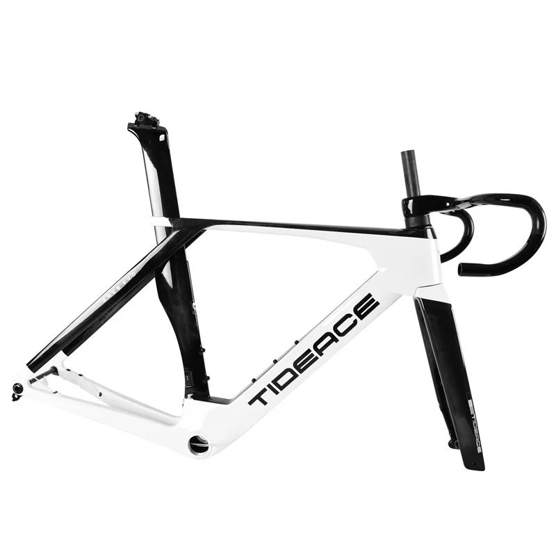 Full Hidden Cable Carbon Disc Road Bike Frame Lightweight Road Bicycle Frame set T47 Aerodynamic Carbon Road Racing Frameset