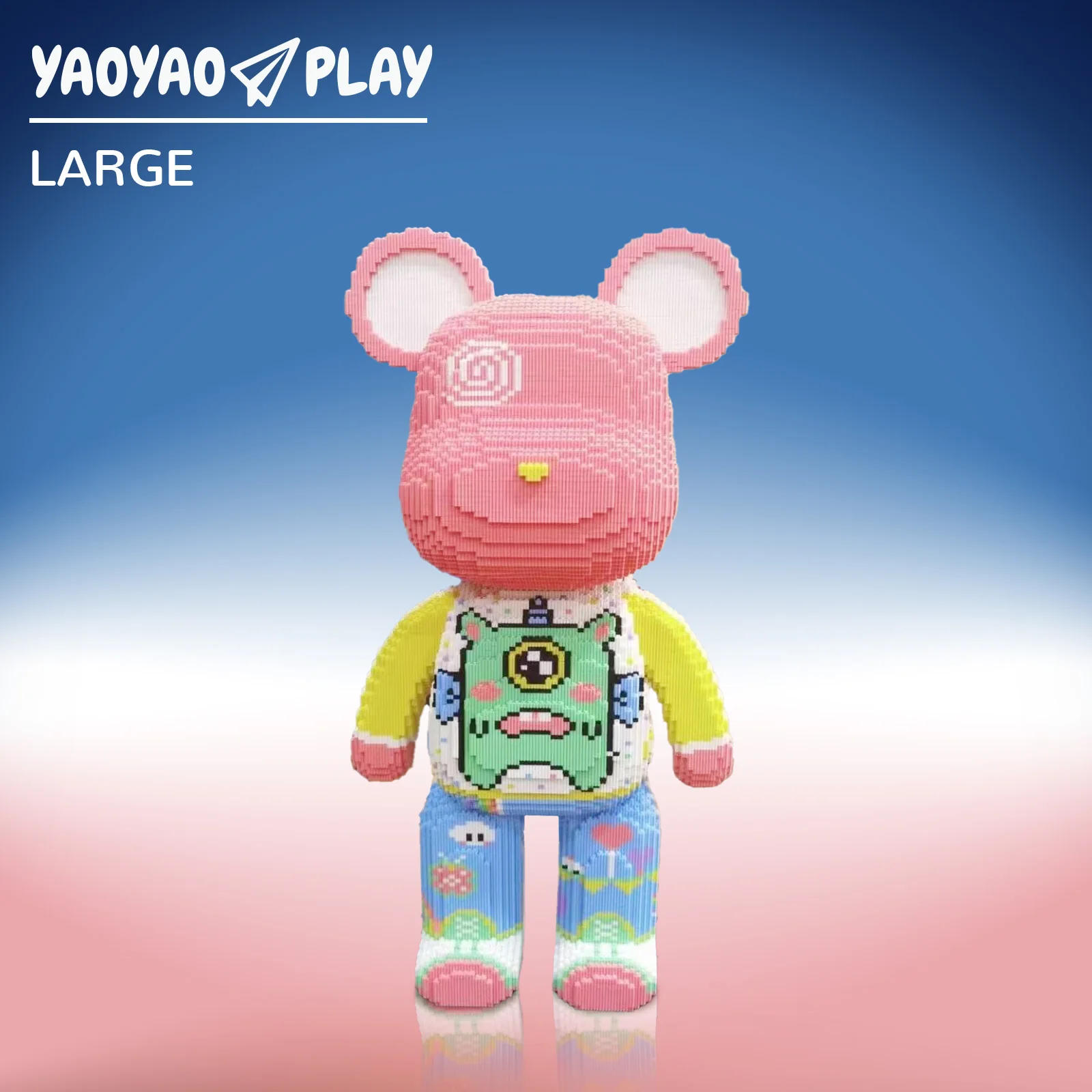 Oso gigante de princesa Qianqian (grande) – 18650 piezas de juguete de ladrillo modular DIY, regalo perfecto para adolescentes y adultos