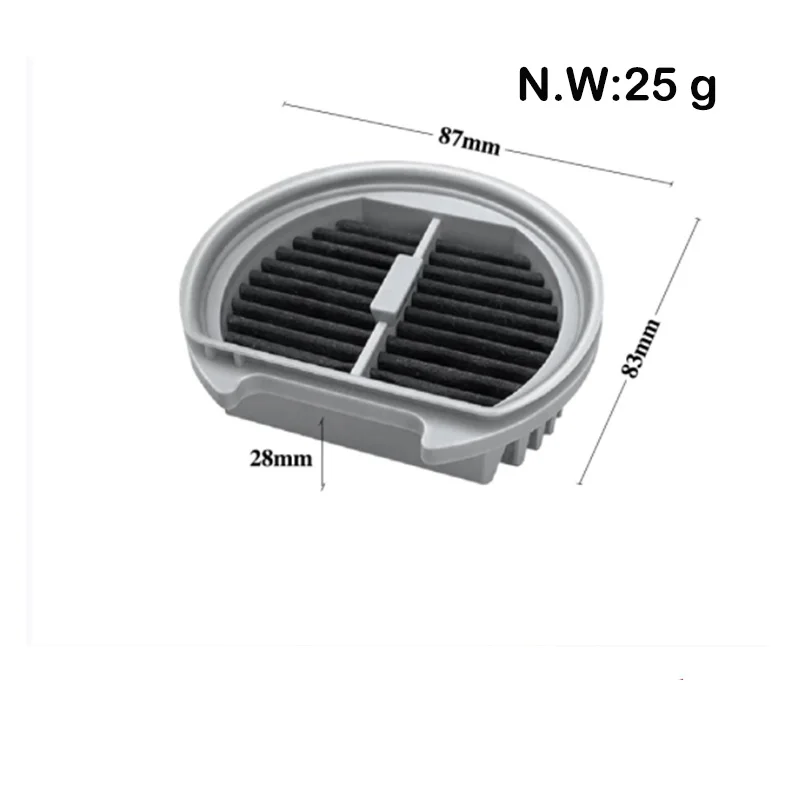 샤오미 미지아 라이트용 헤파 필터 교체 부품, MJWXCQ03DY 무선 미 진공 청소기 조명 예비 액세서리
