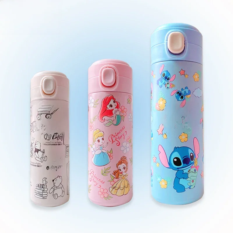 Disney Stitch Thermoskanne Tasse niedlichen Studenten Edelstahl 420ml Wasser Tasse Winnie the Pooh