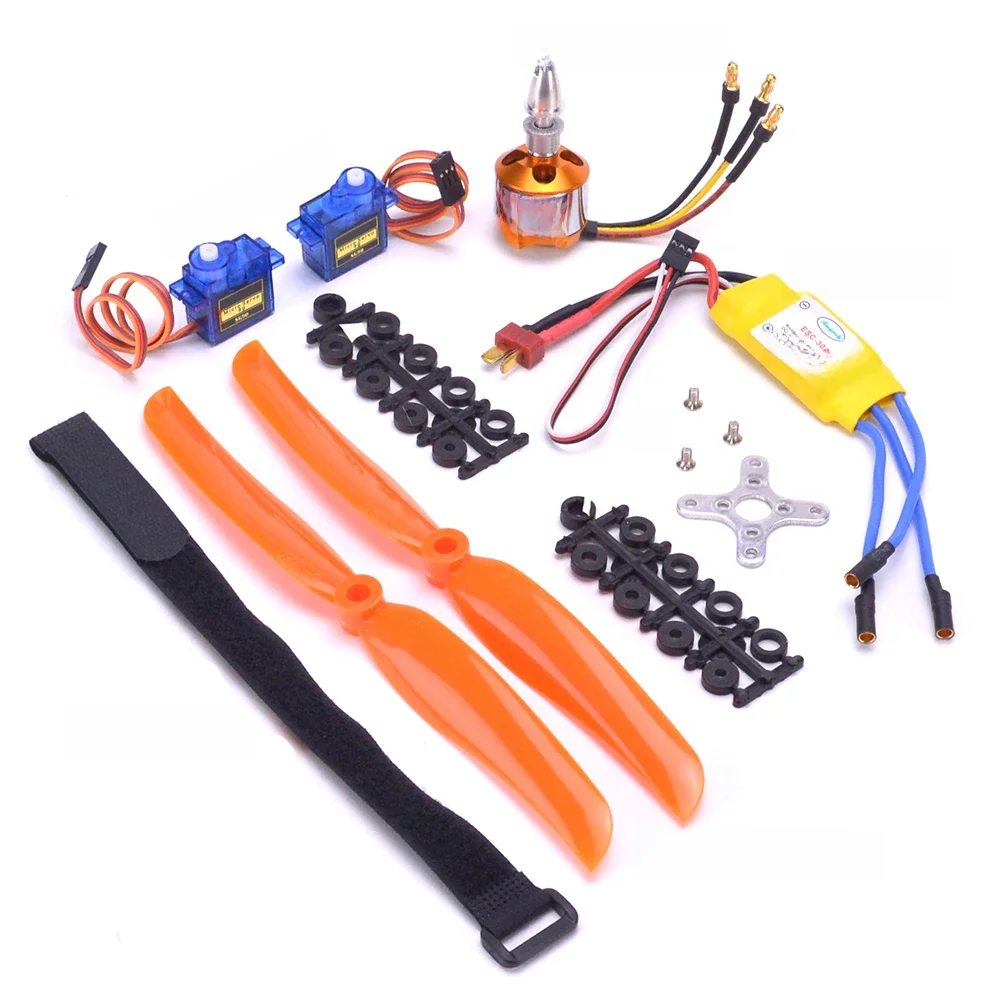 A2212 2212 1400KV / 2200KV Bezszczotkowy silnik 30A ESC SG90 9G Micro Servo 8060 Śmigło do helikoptera RC ze stałym skrzydłem — zdjęcie 2