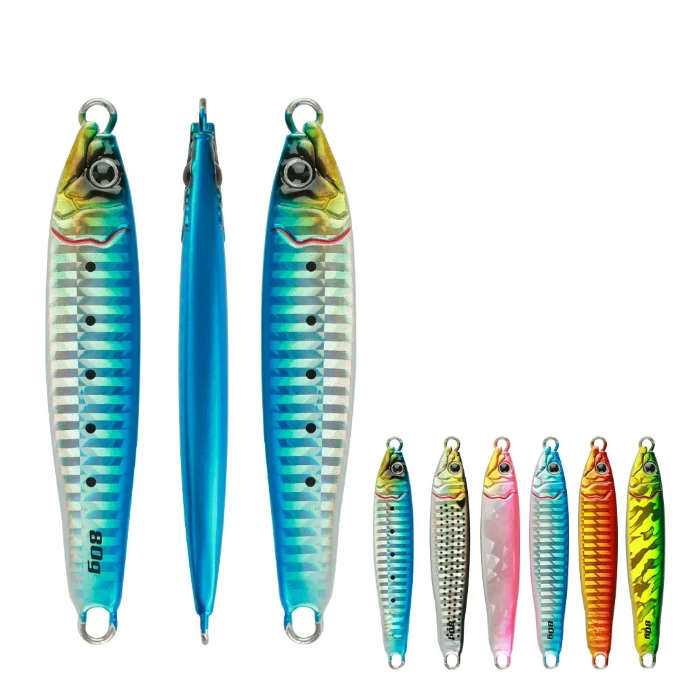 JIGGINGPRO 60g 80g 100g 120g 150g 180g 200g Przynęta typu Jig Coso do połowów morskich, metalowe jigy, przynęty wędkarskie Pesca Mare — zdjęcie 2