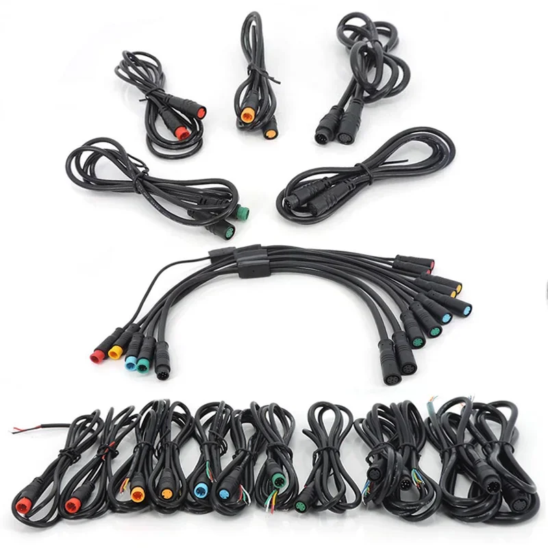 AliExpress M8 E-bike Line 3 4 5 6 8Pin Electric Bicycle Waterproof Joint Plug male female Connector Signal