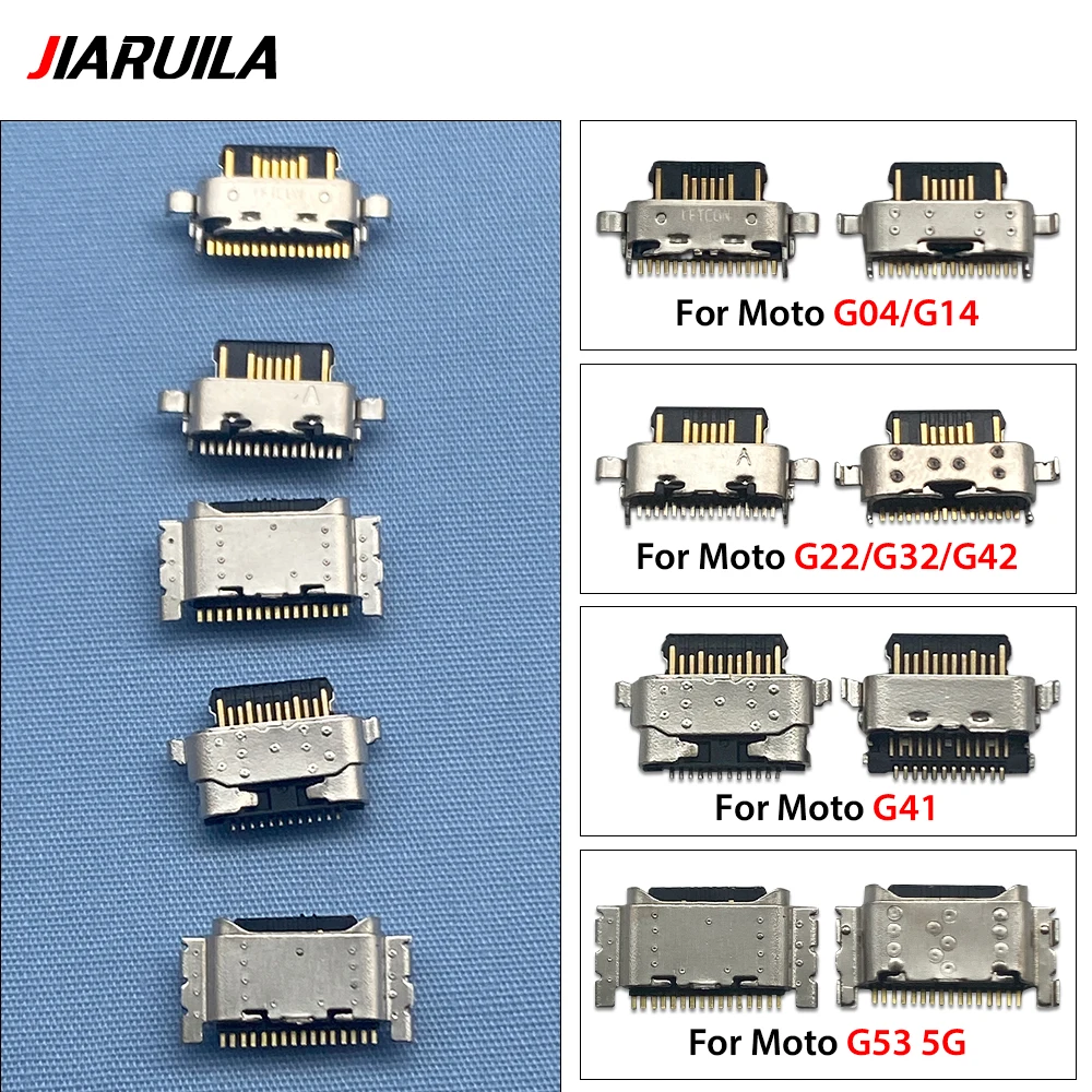 15 Pcs  Micro USB Connector Charging Port Jack Plug For Moto G04/G14/G22/G32/G42/G41/G52/G82/G71 G53 5G/G54/G62 5G/G84 5G/G 5G