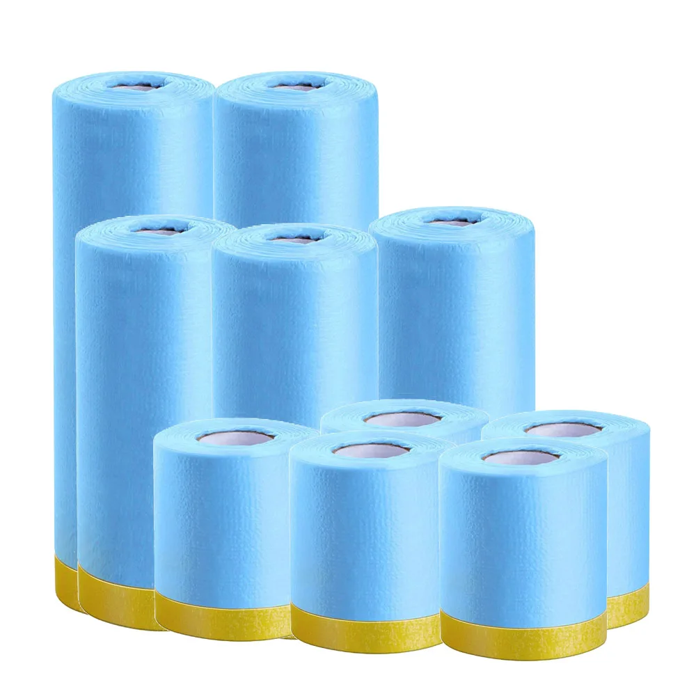 10pcs pellicola per mascheratura per vernice per auto pellicole protettive in plastica copertura in tessuto blu cadente per copertura del