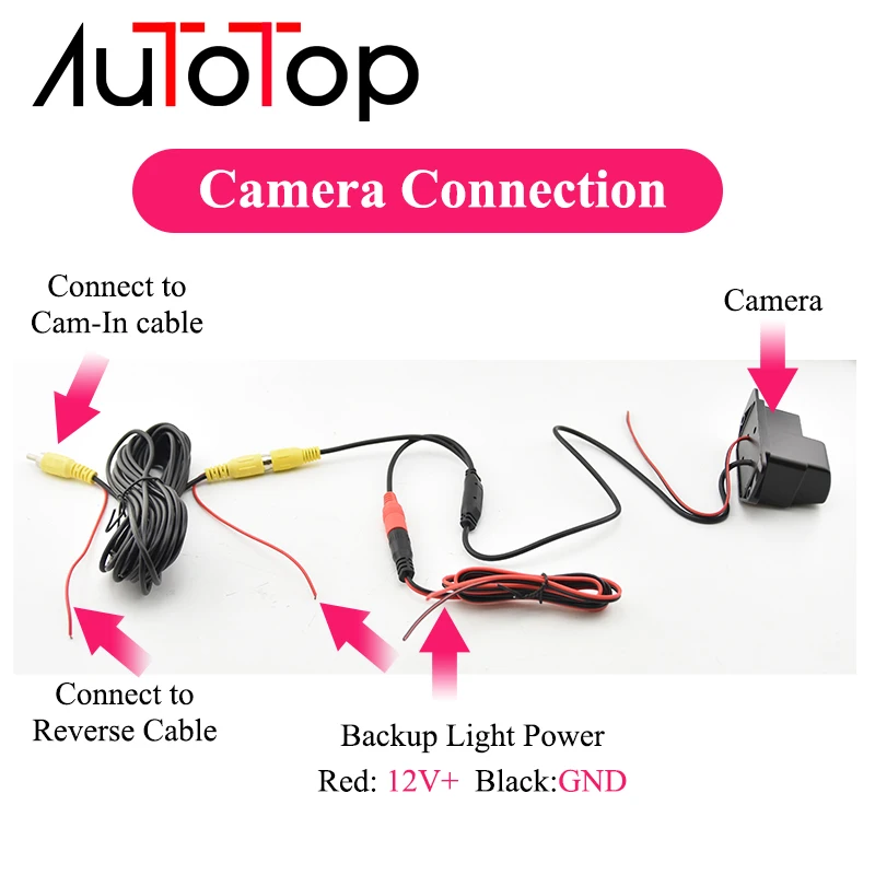 AUTOTOP Car Reverse Camera For Volkswagen Golf Passat B7 B6 Tiguan Jetta MK6 Audi A3 A4 A5 Q5 A6 Rear View Parking Backup Cam view 3