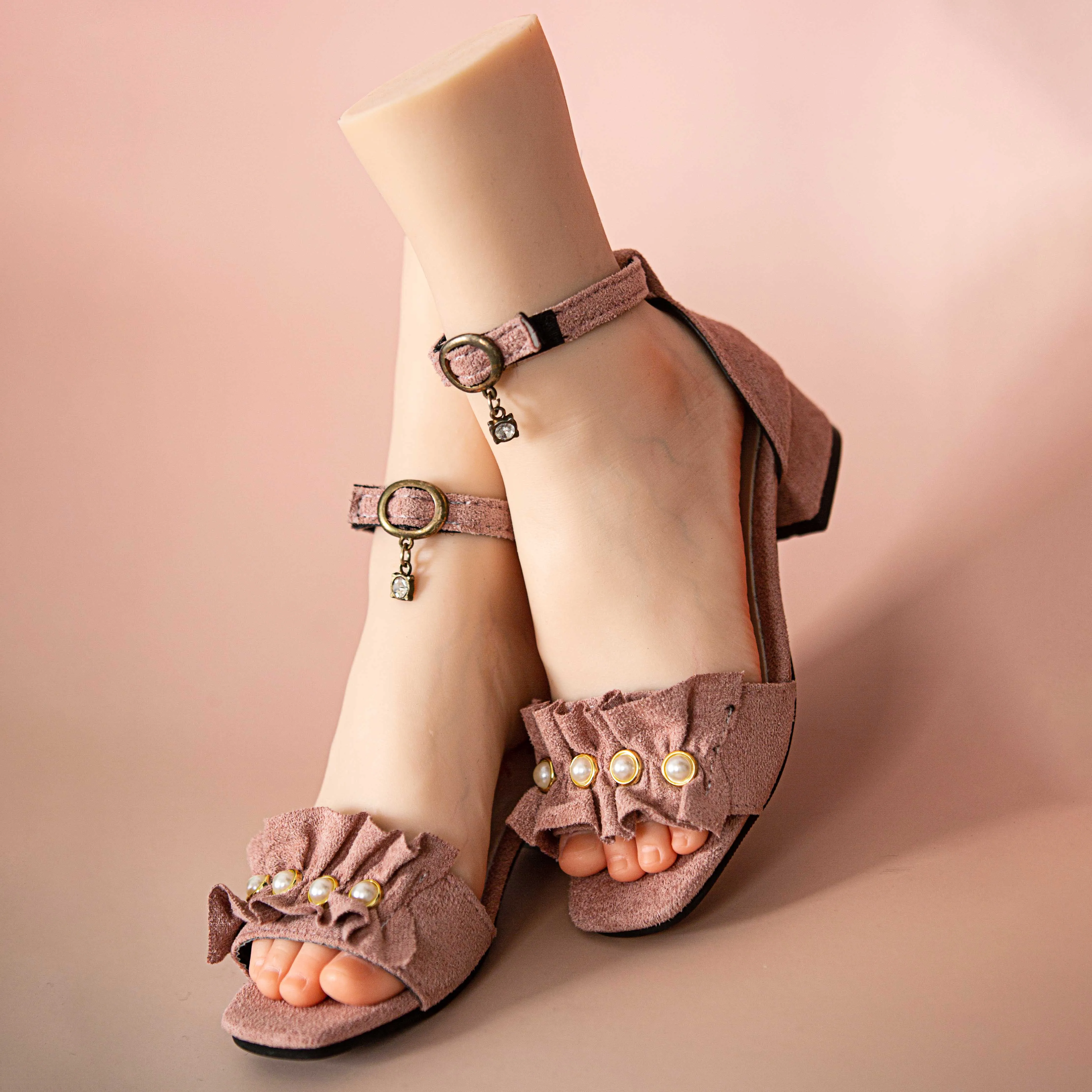 High Simulation Female Silicone Foot Model for Nail Art Salon Shoe Display Props Mold Collection Silicone Foot Fetish ZHG261