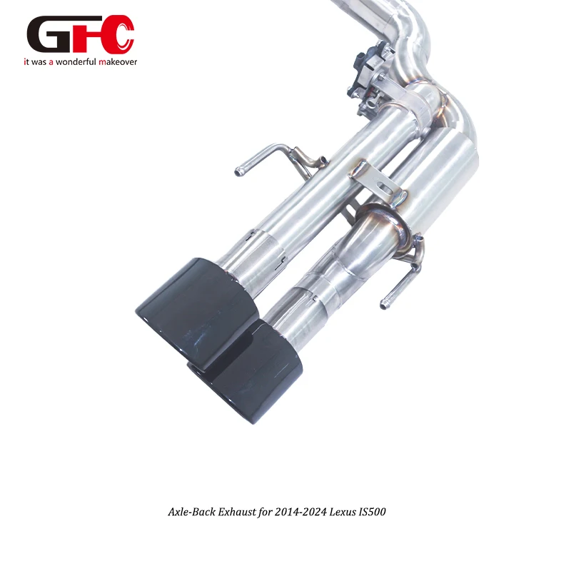 

Wholesale Price GFC Valved Axleback Exhaust for Lexus IS500 5.0L Single Muffler Dual Valve Quad Outlets